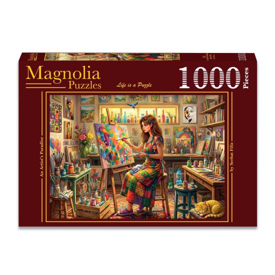 Puzzle Magnolia Um Paraíso Para Artistas de 1000 peças