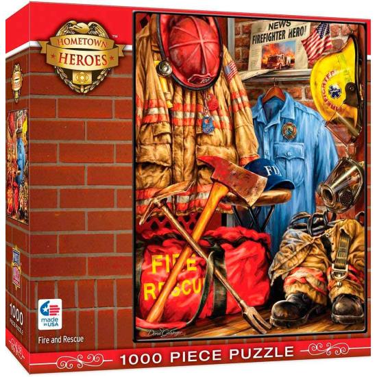 Puzzle MasterPieces Fire and Rescue (Hometown Heroes) de 1000 P