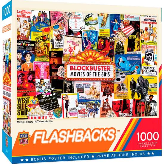 Pôsteres de filmes de peças mestre de Puzzle 1.000 peças