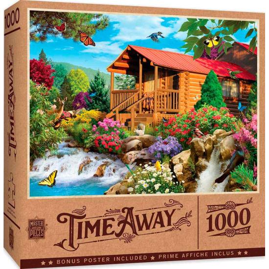 Cabine de peças mestre de Puzzle com cascata 1000 peças Cabine de peças mestre de Puzzle com cascata 1000 peças