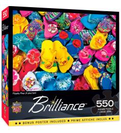 Chinelos coloridos de Puzzle peças mestre 550 peças