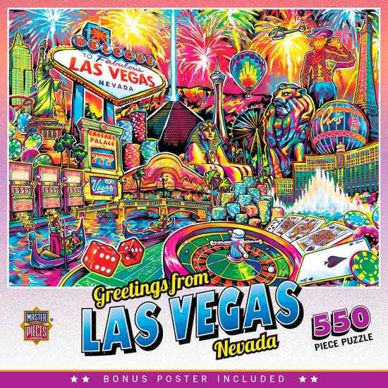 Puzzle de colagem de 550 peças MasterPieces Las Vegas