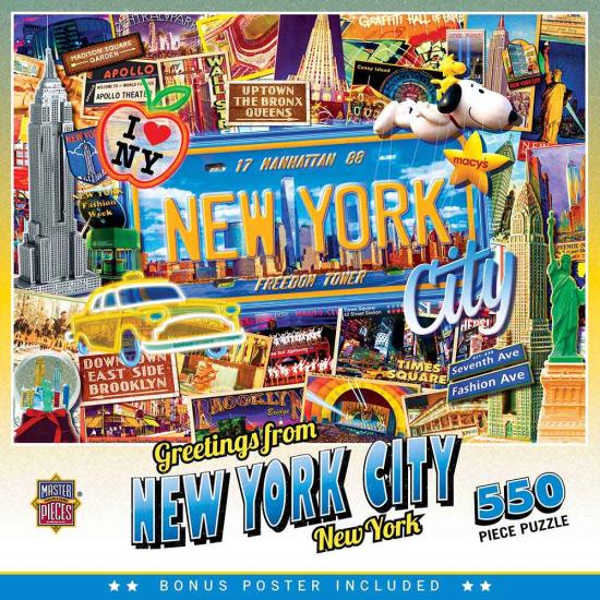 Puzzle Colagem MasterPieces New York 550 peças