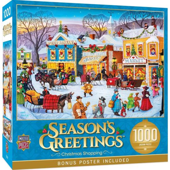 Puzzle MasterPieces Compras De Natal - Feriado 1000 peças