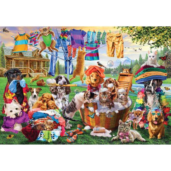 Puzzle MasterPieces Pet Wash Day XXL de 1000