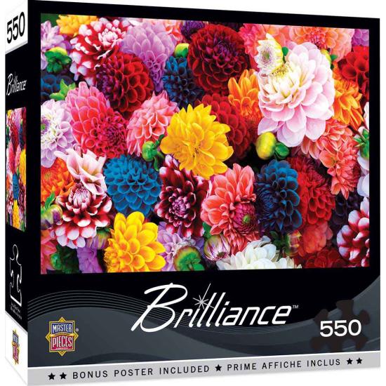Puzzle de 550 peças lindas flores masterpieces