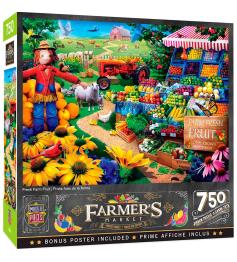 Puzzle de frutas frescas de fazenda com 750 peças MasterP
