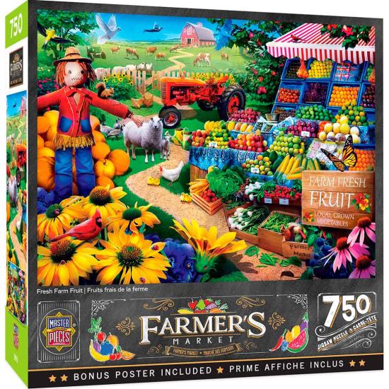 Puzzle de frutas frescas de fazenda com 750 peças MasterP