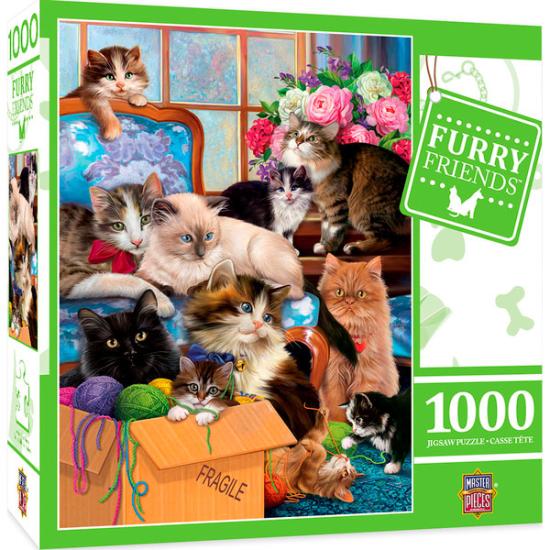 Puzzle de 1000 peças MasterPieces Naughty Kittens