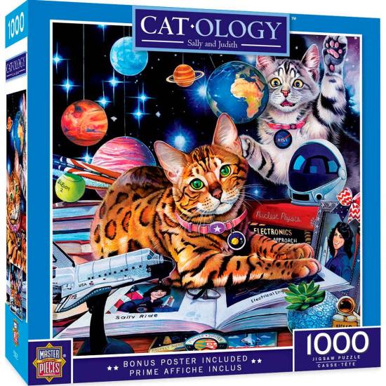 Puzzle de 1000 peças MasterPieces Space Cats Puzzle de 1000 peças MasterPieces Space Cats