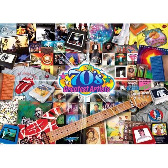Puzzle MasterPieces Maiores Sucessos  Anos 70 de 1.000 peças