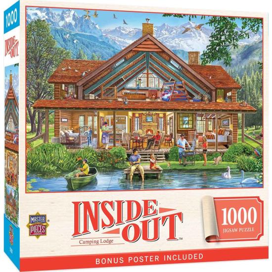 Puzzle MasterPieces Inside Out, Chalé De Camping de 1000 Peças