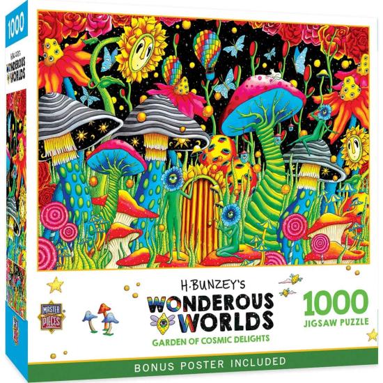 Puzzle MasterPieces Jardim Das Delícias Cósmicas de 1000 Peças