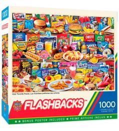 Peças mestres de Puzzle comida favorita das crianças 1000