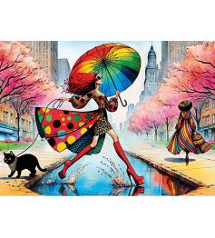 Puzzle MasterPieces Passarela Perfeita Para Dias Chuvosos 1000 P