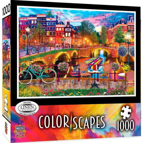Puzzle de 1.000 peças com luzes de Amsterdã