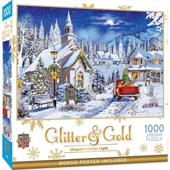 Puzzle MasterPieces Luzes De Inverno Da Capela 1000 Peças
