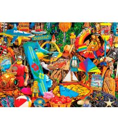 Peças mestres de Puzzle Beach Time Flea Market 1000 peças