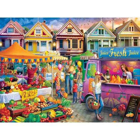 Mercado de fim de semana de peças mestre de Puzzle 750 pe Mercado de fim de semana de peças mestre de Puzzle 750 pe