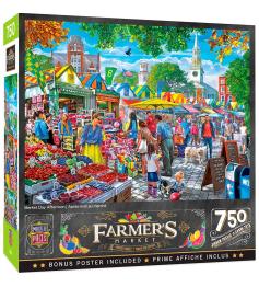 Peças mestres de Puzzle Mercado da tarde 750 peças