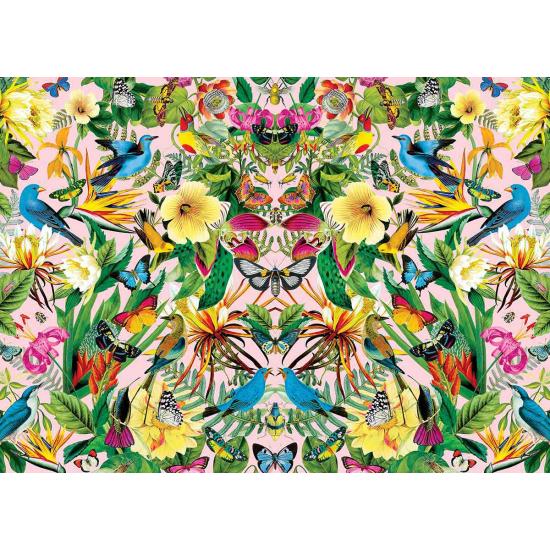 Puzzle Master Pieces Pássaros e Borboletas Azuis 1000 Peça