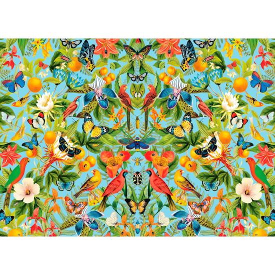 Puzzle Master Pieces Pássaros, Laranjas e Borboletas 1000