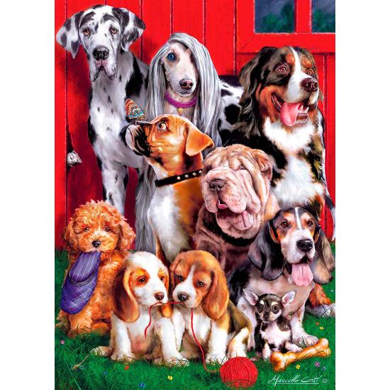 Puzzle de 1000 peças com amigos peludos sentados MasterPi