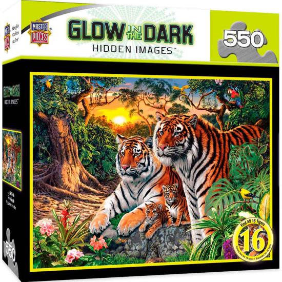 Puzzle MasterPieces Tigres na Selva 550 Peças