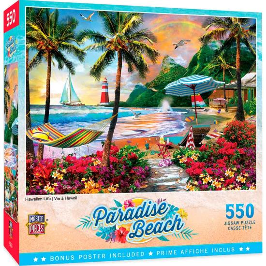 Puzzle de 550 peças Vida no Havaí Puzzle de 550 peças Vida no Havaí