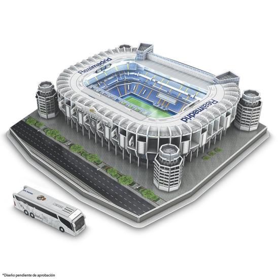 Puzzle Nanostad 3D Santiago Bernabéu Real Madrid Iluminação Led