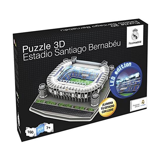 Puzzle Nanostad 3D Santiago Bernabéu Real Madrid Iluminação Led
