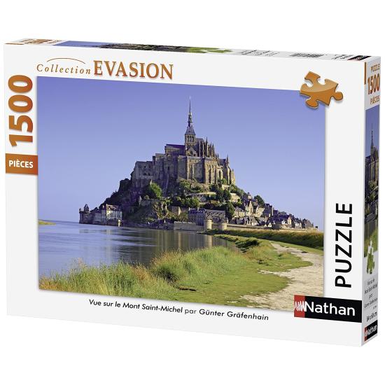 Nathan Puzzle Vista Sul do Mont Saint Michel 1500 Peças
