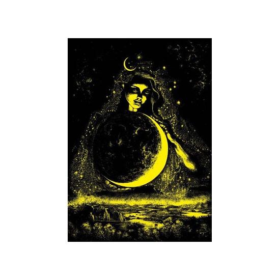 Puzzle Neon Art Puzzle Deusa Lua de 1000 Peças