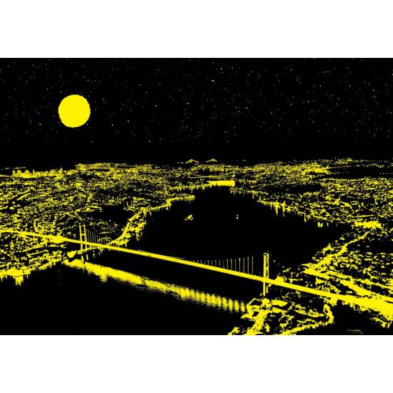 Puzzle Neon Art Puzzle Ponte Tripla, Bósforo de 1000 Pçs Puzzle Neon Art Puzzle Ponte Tripla, Bósforo de 1000 Pçs