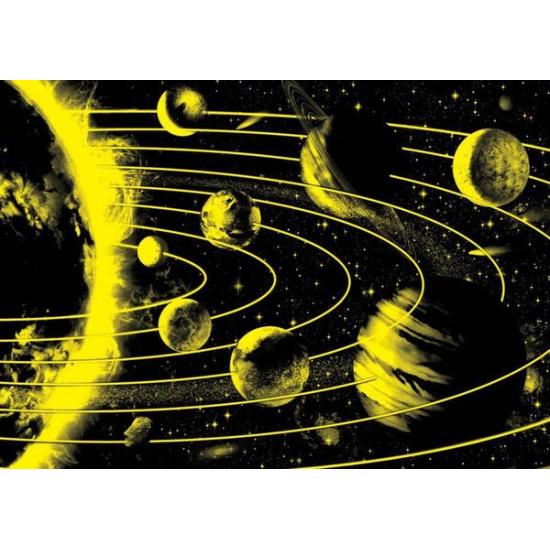 Puzzle Neon Art Puzzle Sistema Solar de 1000 Peças