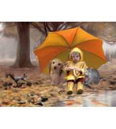 Puzzle Nova Sob o Guarda-chuva 1000 Peças