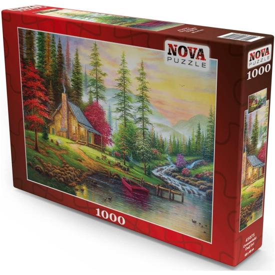 Puzzle Nova Cabine na Floresta 1000 Peças Puzzle Nova Cabine na Floresta 1000 Peças