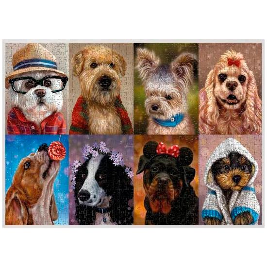 Puzzle Nova Collage Dogs Horizontal 1000 Peças