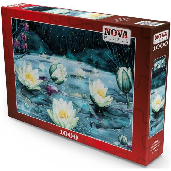 Puzzle Nova Flores de Lótus 1000 Peças