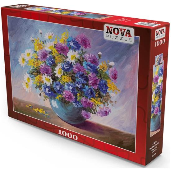 Puzzle de 1000 peças de flores silvestres coloridas Nova