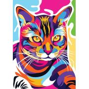 Novo Puzzle de gato colorido 1000 peças