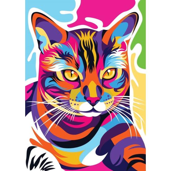 Novo Puzzle de gato colorido 1000 peças