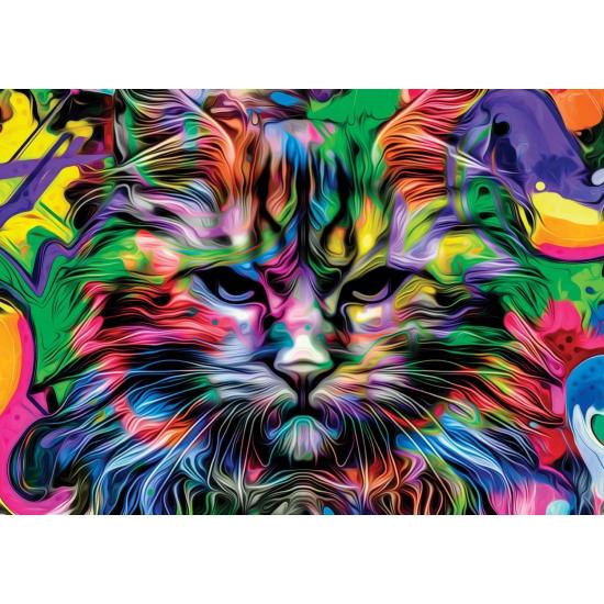 Puzzle Nova Angry Cat 1000 Peças