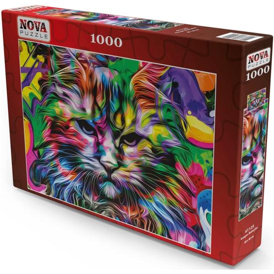 Puzzle Nova Angry Cat 1000 Peças