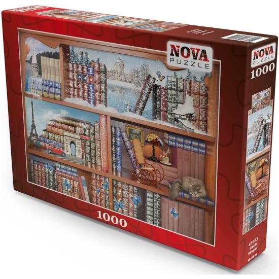 Puzzle Nova Livros Mágicos de 1000 Peças