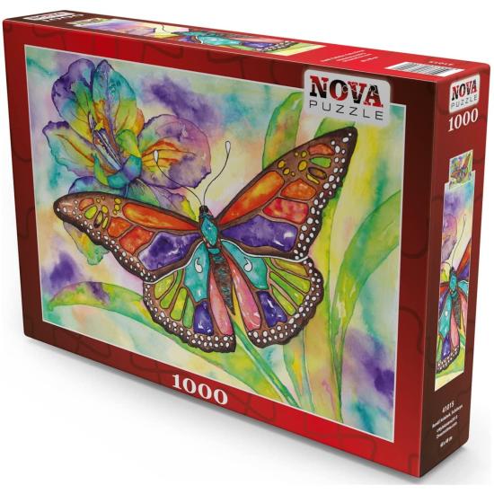Puzzle Nova Borboleta Colorida 1000 Peças