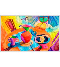 Puzzle Nova Mesa de Café da Manhã 1000 Peças