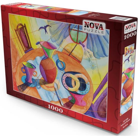 Puzzle Nova Mesa de Café da Manhã 1000 Peças Puzzle Nova Mesa de Café da Manhã 1000 Peças
