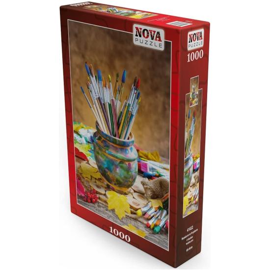 Puzzle Nova Minhas Tintas e Pincéis 1000 Peças