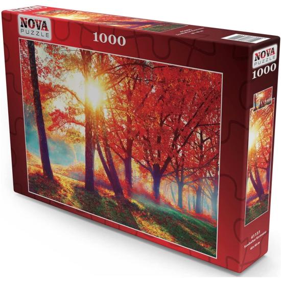 Puzzle Nova Vermelho Outono 1000 Peças